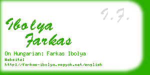 ibolya farkas business card